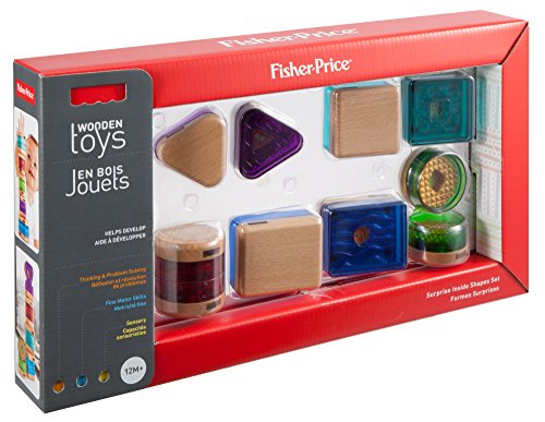 Fisher-Price Wooden Toys Surprise Inside Shapes Set