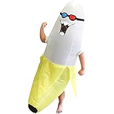 JASHKE Inflatable Banana Costume Blow up Banana Costumes Inflatable Costume for Adult Men Women Funny Inflatable Costumes