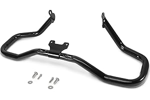 kekykm Motorcycle Chopped Engine Guard Protector Crash Bar Compatible with Harley Davidson Touring Street Glide Road King Electra Glide CVO 2014-Later 1-1/4" Pro Highway Crash Bar Gloss Black