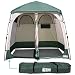EasyGo Product EGP-TENT-016 Shower Shelter - Giant Portable Outdoor Pop UP Camping Shower Tent Enclosure - Changing Room - 2 Rooms - Instant Tent - 7.5' Tall x 4' Deep x 7.5' Wide, Green