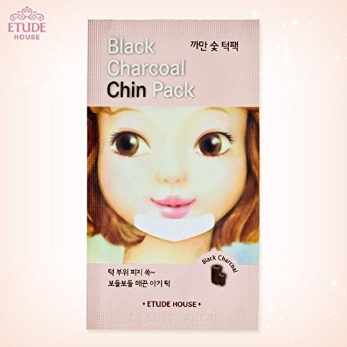 Etude House 30pc Black Charcoal CHIN Pack Blackhead Remover LOT for Men/Women