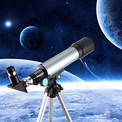 Oumoda Telescope, Travel Scope, 90 X Refractor Telescope, Astronomy Telescope Tabletop Nature Exploration Gifts Toys for Kids, Adults Sky Star Gazing, Birds Watching - Thumbnail 6