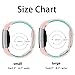 POY Replacement Bands Compatible for Fitbit Charge 2, Adjustable Breathable Wristbands with Air Holes Straps, Small Pink Teal