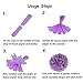 Mermaid Party Decorations, Recosis 57 Pcs Pom Poms Paper Tassel Garland Mermaid Confetti Balloons for Mermaid Birthday Baby Shower Frozen Under the Sea Party Supplies - Teal Lavender Purple