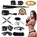 Black Sex Swing | Adjustable Couples Adult Position Toy | Positioning Furniture for Couples Women Men | Bondage BDSM Ball Gag Flogger Nipple Clamp Included