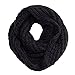 HH HOFNEN Women Solid Knit Infinity Scarf Soft Warm Scarves Thick Knitted Winter Warm Infinity Scarf