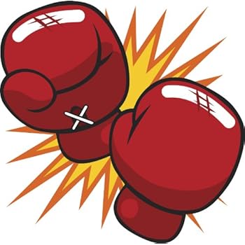Divine Designs Cartoon Boxing Gloves RED Orange Yellow