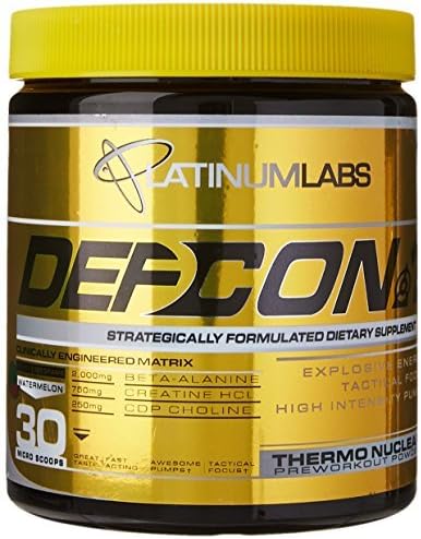 Platinum Labs Defcon 1 2nd Strike Pre-Workout Powder, Watermelon, 7.9 Ounce by Platinum Labs