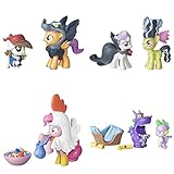 Pony My Little Friendship is Magic Collection Pip Pinto Squeak & Scootaloo, Sweetie Belle & Appple Bloom, Pinkie Pie & Spike The Dragon Figure Bundle