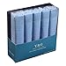 Ten pack cotton handkerchiefs mens wholesale with gift box --Blue MH1071 One Size Blue
