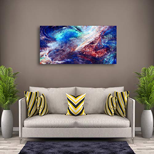 Abstract Canvas Wall Art Complex Color Composite Artworks Pictures Canvas Prints Wall Art Paintings Abstract Giclee Print Gallery Wrap Modern Home Decor for Living Room Bedroom Decoration - Thumbnail 4
