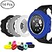 4 Pcs Silicone Watch case Cover & 10 Pcs Anti-Dust Plugs for Garmin Fenix 5X, AFUNTA Soft Silicone Protective case and Charger Port Protectors for Fenix 5X and Fenix 5X Plus