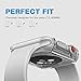 Elechok for Apple Watch Case 42mm, iWatch 0.26mm Screen Protector Tpu Full-body Protective Clear HD Clear Ultra-thin Cover for Apple Watch Series 2 3 (42mm