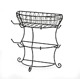 Gourmet Basics by Mikasa Countryside Mug Tree with Basket, Glossy Black (Kitchen)