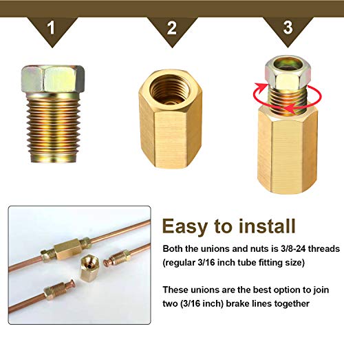 3 Pieces+Inch+24+Threads+Fittings+Assortment