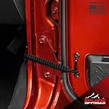 XPLORE Outdoors Jeep Wrangler | Paracord Door Limiting Straps CJ YJ TJ JK | 550 Pound Strength Durable Swing Limiter Restrictor Pair | 2 Pieces