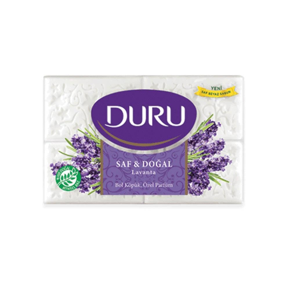 Duru Pure and Natural Bar Soap, Lavender, 24.69 Ounce by Duru