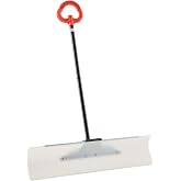 VEVOR Snow Pusher Shovel, 36 inch Wide Push Snow Shovel Plow for Driveway | Snow Shovel For Sidewalks and Doorways with Segmented Handle, Ergonomic Grip and HDPE Plastic Blade