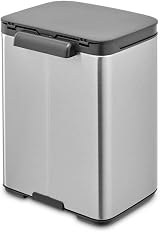 Brabantia Bo Waste Bin 4L Small Wall Mountable Soft Closing Lid Matt Steel view 4