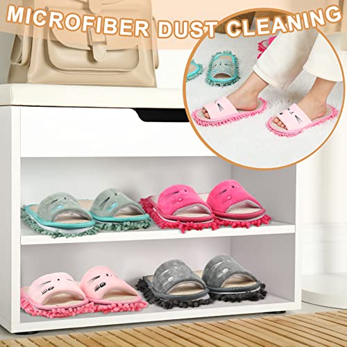Wesiti 4 Pairs Microfiber Mop Slippers for Floor Cleaning photo 11