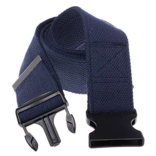 COW&COW Transfer and Walking Gait Belt with Quick Release Buckle for Caregiver Nurse Physical Therapist 2 inches(Navy Blue, 60inches)
