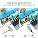 Type C Hub, ProCIV USB C to HDMI VGA Adapter with 3xUSB 3.0 Power Delivery Port SD/TF Card Slot 3.5mm Audio Port for New MacBook Pro/MacBook Air 2018 Samsung Dex for Galaxy S10/S9/S8