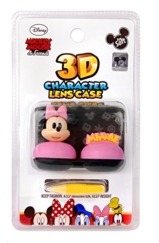 Disney Mickeymouse & Friends Characters Contact Lens Case, For Soft Contact lenses (Minnie mouse)