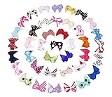 Hipgirl Girls Hair Bow Snap Clips, Barrettes (40pc 1