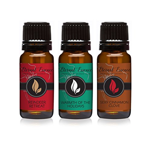 Trio (3) - Reindeer Retreat, Warmth of The Holidays & Sexy Cinnamon Clove - Premium Fragrance Oil Trio - 10ml