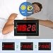 Timegyro Digital Wall Clock Battery Operated - LED Display Digital Alarm Clock Battery Powered Only, Brightness Adjustable, 12/24Hr
