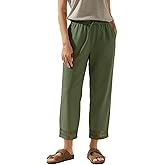 Acelitt Women Drawstring Elastic Waist Pants with Pockets, S-XXL