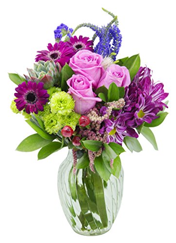 Blooms2Door Valentine's Day Favorite: Sweet Tootsie Mixed Bouquet with Vase - Thumbnail 3