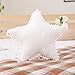 elfishgo Creative Star Moon and Cloud Plush Pillows Stuffed Toys (White, Star)