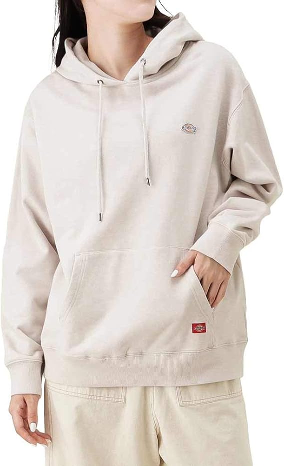 Amazon Dickies ディッキーズ パーカー プルオーバー トレーナー スウェット レディース ルーズパーカー ブランドロゴ クルーネック 綿100 04 4937 グレー F トレーナー パーカー 通販