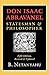 Don Isaac Abravanel: Statesman and Philosopher
