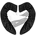 Athletico Ice Skate Blade Covers - Guards for Hockey Skates, Figure Skates, and Ice Skates - Skating Soakers Cover Blades from Youth to Adult Size - Men, Women, Kids (Small, Black)