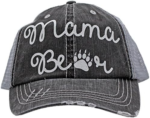 Mama Bear Paw Print Trucker Style baseball Cap Hat Rocks any Outfit