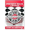 Independent Skateboard Hardware 1" Phillips Black/Red 8 Nuts and Mounting Bolts