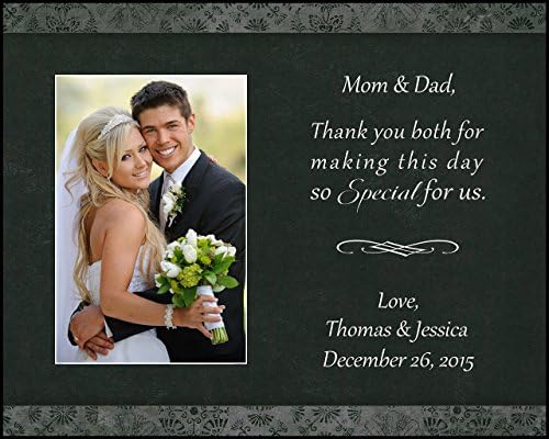 Parent thank you wedding picture frame mom and dad wedding gift