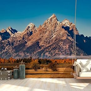 Wall Mural Magnificent Mountain View Removable Wallpaper Wall Sticker for Bedroom Living Room - 66x96 inches