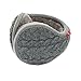 Winter Knit Ear Warmers for Women Foldable Unisex, Gray,One size