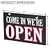 Open Closed Sign, Reversible - Door Hanging, 10 x 6, Made in USA