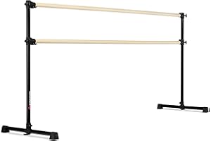 VITA VIBE VITA Barre Portable Freestanding Double Ballet Barre, Prodigy, Wood | Adjustable Height, USA Made, Home or Gym Exercise Equipment for Kids & Adults | Dance, Fitness, Pilates