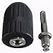 Drill Chuck, DRILLPRO 2-13mm Keyless Impact Drill Chuck Hand Tool With Lock And SDS Adaptor
