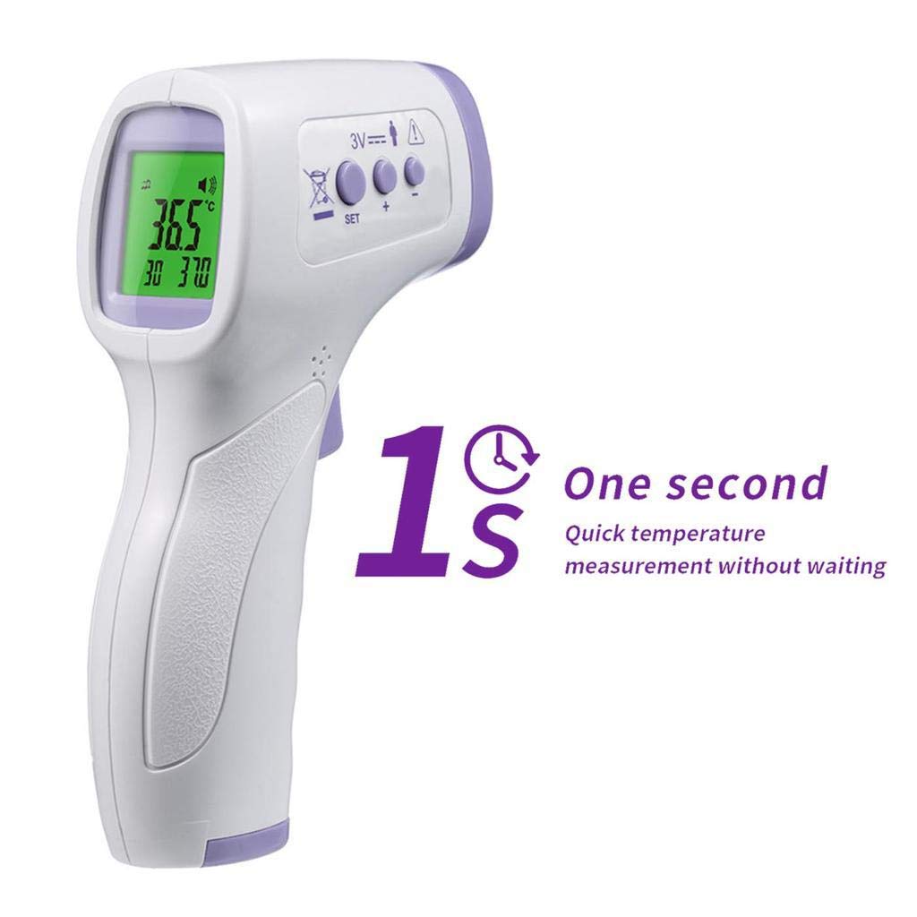 Forehead Thermometer for Adults, Kids, or Baby Non Contact No Touch Digital Infrared for Fever Medical Home Use Instant Reading with Fever Alarm: Industrial & Scientific