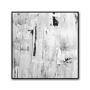 Framed Canvas Wall Art Abstract Circle Canvas Prints Home Artwork Decoration for Living Room,Bedroom - 16x16 inches