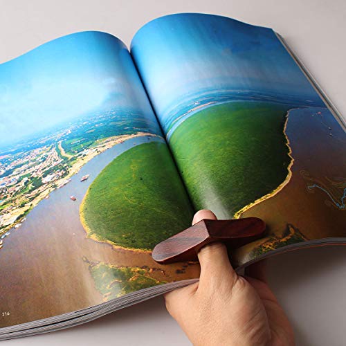 Book Page Holder Walnut Color Thumb Bookmark No Oil Left Personal Book Assistant Novel Reading Accessories Gifts for Readers Book Lovers Gifts Bookworm Gifts Literary Gifts (3pcs Set)
