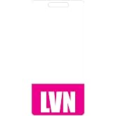 LVN Badge Buddy Card Set | Pink Horizontal Reference Cards For Licensed Vocational Nurses | 7 Double-Sided - View #3