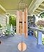 Memorial Wind Chimes Outdoor Large Deep Tone, 36 Inch Sympathy Wind Chimes Amazing Grace Tuned Soothing Melody as Gift, Outdoor Decoration for Your Garden,Patio, Porch, Yard, Home, Deck, Rose Gold