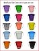 ITALIA 6 Pack,Size 4.3 x 4.3 H, Quality Metal Bucket, 0.5 Quart Color White 6-Pack